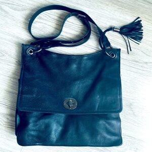 CLEMENTS RIBEIRO VEGAN LEATHER BLACK CROSSBODY SHOULDER WOMEN BAG